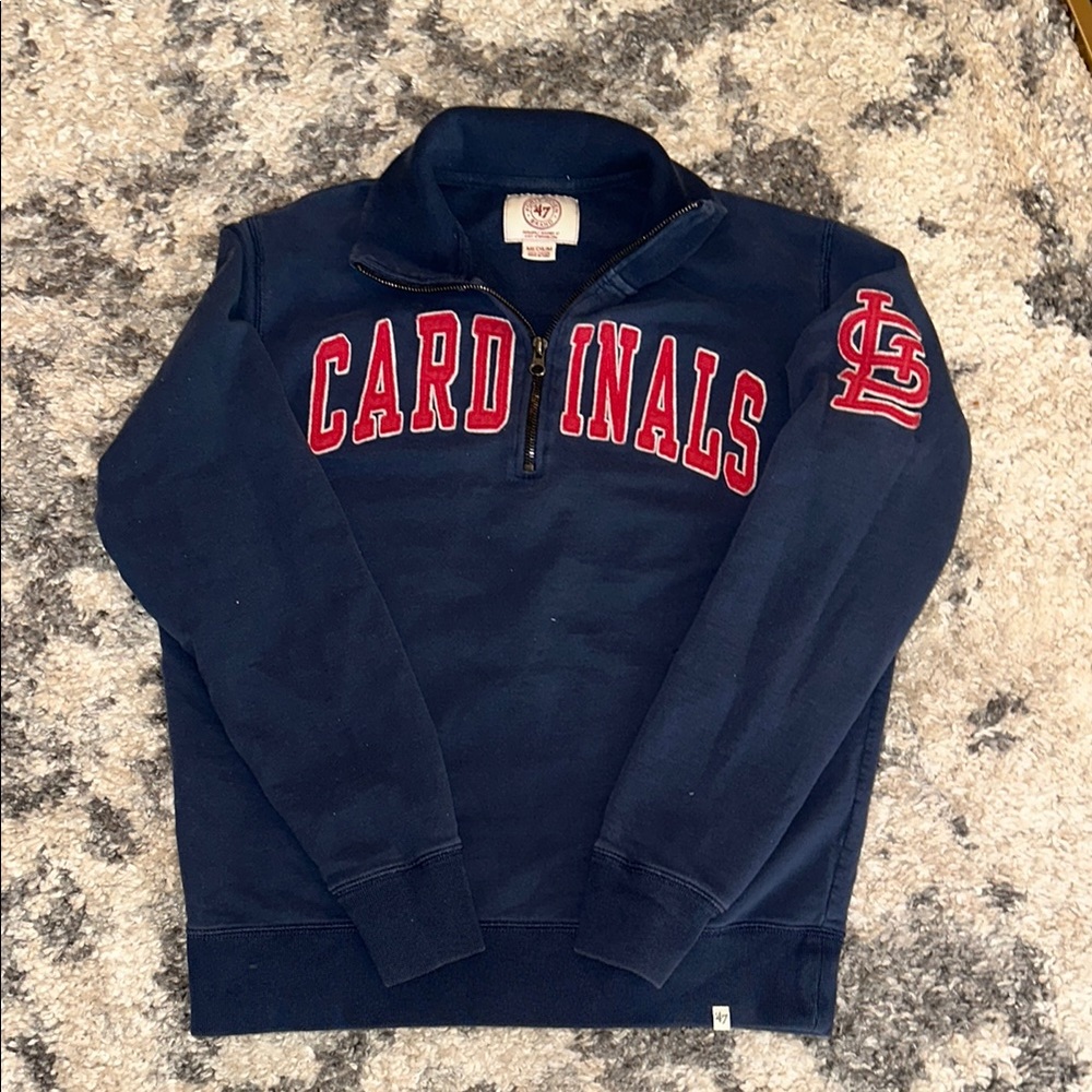 Cardinals Navy Blue Quarterzip